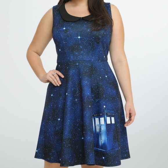 torrid Dresses & Skirts - EUC 4X Dr Who Galaxy skater dress
